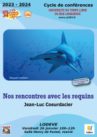 Conférence "Nos rencontres avec les requins"  © utl34